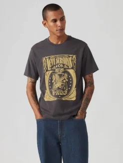 Clearance Levi's t-paita Graphic Crewneck Tee 1854 Brin Music Inspired Phantom