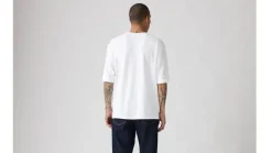 New Levi's t-paita Half Sleeve Pique Tee 0001 Bright white
