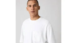 New Levi's t-paita Half Sleeve Pique Tee 0001 Bright white