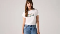 Outlet Levi's T-paita Perfect tee 2931 Valkoinen Dahlia