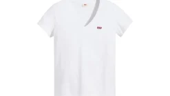 Outlet Levi's t-paita Perfect V-neck 0002 White