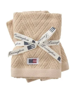 pyyhesetti 30x50 cm herringbone 2 kpl beige*Lexington Best