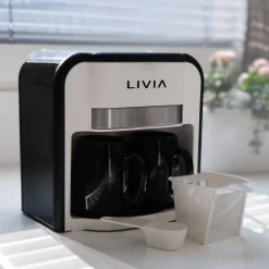 kahvinkeitin 2 kuppia mustavalkoinen*Livia Best