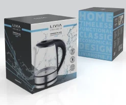 lasinen vedenkeitin 1,2 L 1500 W*Livia New