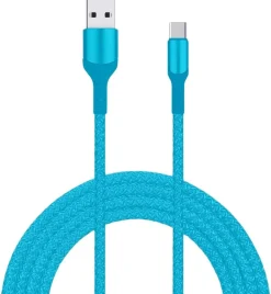Livia latausjohto USB- C, 2 m turkoosi