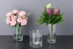 maljakko sylinteri 10x24 cm kirkas*4Living New