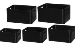 puulaatikko 23x18x12 cm musta*4Living Discount