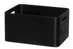 Discount 4Living puulaatikko 32x24x16,5 cm musta
