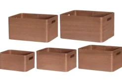 New 4Living puulaatikko 32x24x16,5 cm ruskea