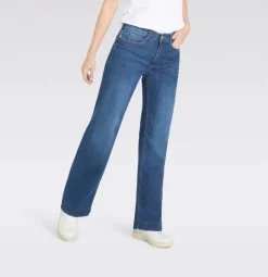 Mac farkut Wide Auth.Stretch Denim Fashion Blue Washed D620