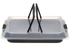 Bake&Carry piirakkavuoka + kansi 3,45 L 42x30x4,5 cm mu*Maku Sale