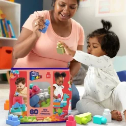 Fisher-Price rakennussarja Pink 60 osaa*Mega Bloks Best