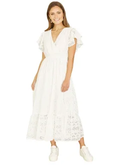 Clearance Mela London mekko YM4264 Luonnonvalkoinen