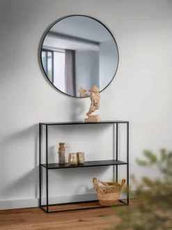 hylly Alexis 80 x 80 cm musta*Mirrors and More Hot