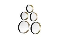 peilisetti Vivien 5-pack musta/kulta*Mirrors and More Online