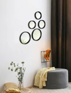 peilisetti Vivien 5-pack musta*Mirrors and More Clearance