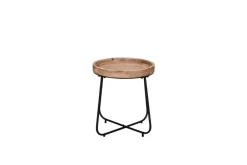 pöytä Jette Ø48 cm musta/puu*Mirrors and More New