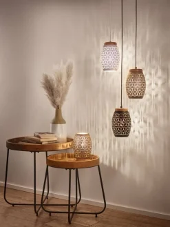 pöytä Jette Ø48 cm musta/puu*Mirrors and More New