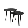 sarjapöytä Vilana Ø50 cm + Ø45 cm musta*Mirrors and More Best