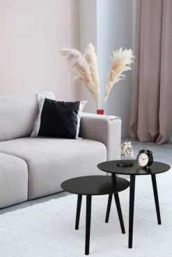 sarjapöytä Vilana Ø50 cm + Ø45 cm musta*Mirrors and More Best