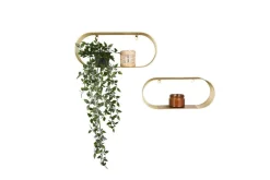 Hot Mirrors and More seinähyllysetti Joyce 2-pack kulta