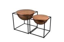 sivupöytä Celli 53 x 55 cm musta*Mirrors and More Sale