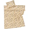 Moomin Arabia pussilakanasetti 150x210 cm Muumiperhe beige