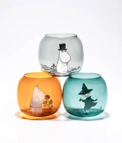 New Muurla Muumi kynttilälyhty Muumipappa harmaa 9,5 cm