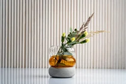 Rinkeli kynttilälyhty/maljakko 12 cm*Muurla Outlet