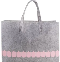 Vappu Keittiössä kestokassi 55x40 cm r-pet huopa harmaa*Muurla Sale