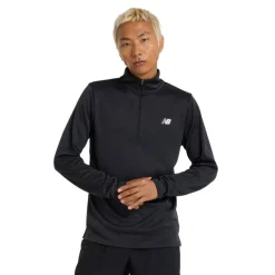 Discount New Balance paita Sport Knit 1/4 Zip Black