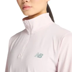 New Balance paita Sport Quarter Zip W PINK GRANITE