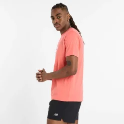 Sale New Balance t-paita Sport Linear Graphic DRIFT RED