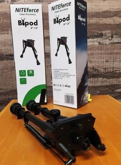 Discount NITEforce puolimatala ammuntatuki Bipod 23-33cm sääd. korkeu