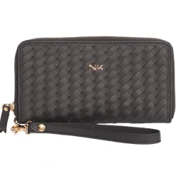 NK1917 nahkalompakko Musta