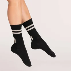 Clearance North Outdoor merinotennissukat All day stripe AR1 Black