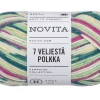 Clearance Novita 7 Veljestä lanka Polkka 100 g hedelmä 8011
