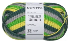 Online Novita 7 Veljestä Raita lanka Jättiraita 150g 8281 havu