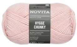 Outlet Novita lanka Hygge Chunky 100g 504 ruusuvesi