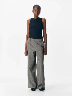 Hot Object housut Objlisa Wide AOP Black humus tannin