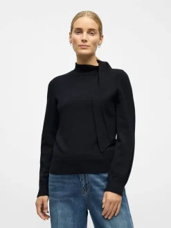 Hot Object neule Objthess L/S Bow Black