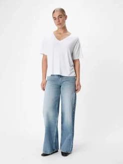 Clearance Object t-paita Objannie RE S/S V-neck White