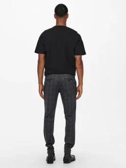 Hot Only & Sons housut Onsmark Slim Check Black