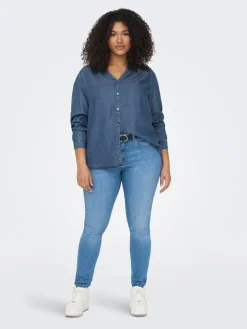 Hot Only Carmakoma pusero Carsema Medium blue denim