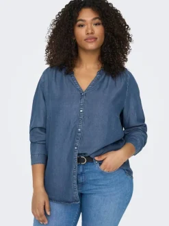 Hot Only Carmakoma pusero Carsema Medium blue denim