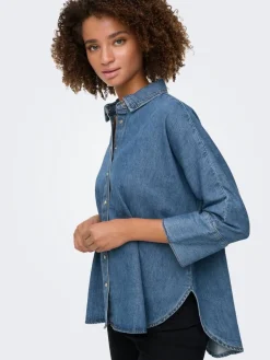 Hot Only farkkupusero Onlgrace-Elli 3/4 Medium blue denim