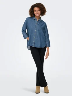 Hot Only farkkupusero Onlgrace-Elli 3/4 Medium blue denim