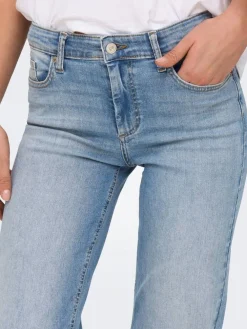 Online Only farkut Onlblush Mid Straight Light Blue Denim