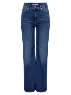 Online Only farkut Onlluna HW Wide dark blue denim