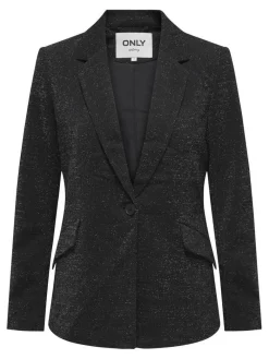 Discount Only jakku Onlalya L/S Fitted Glit Black silver